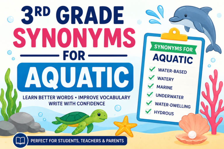 3rd grade synonyms
