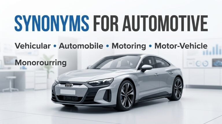 synonyms for automotive