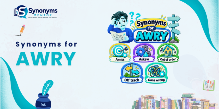 synonyms for awry