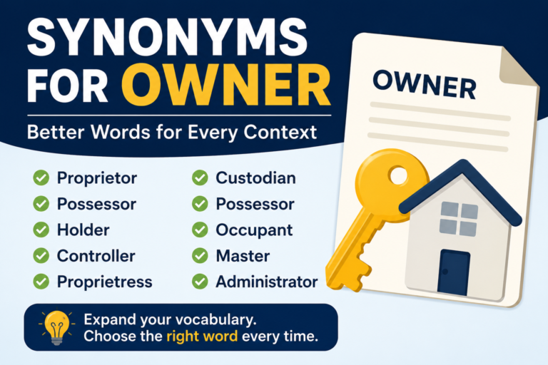 synonyms for owner