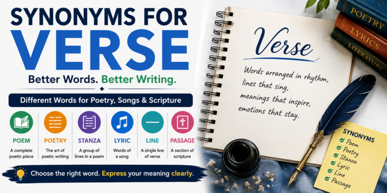 synonyms for verse