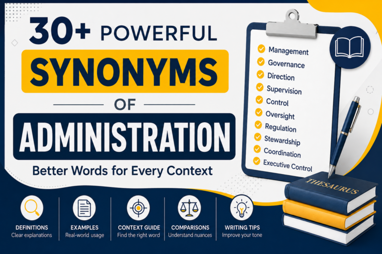 synonyms of administration