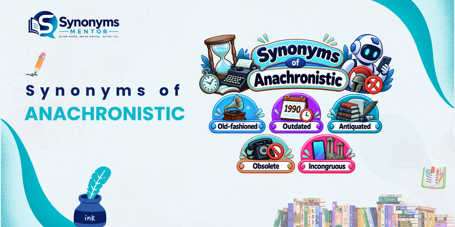 synonyms of anachronistic
