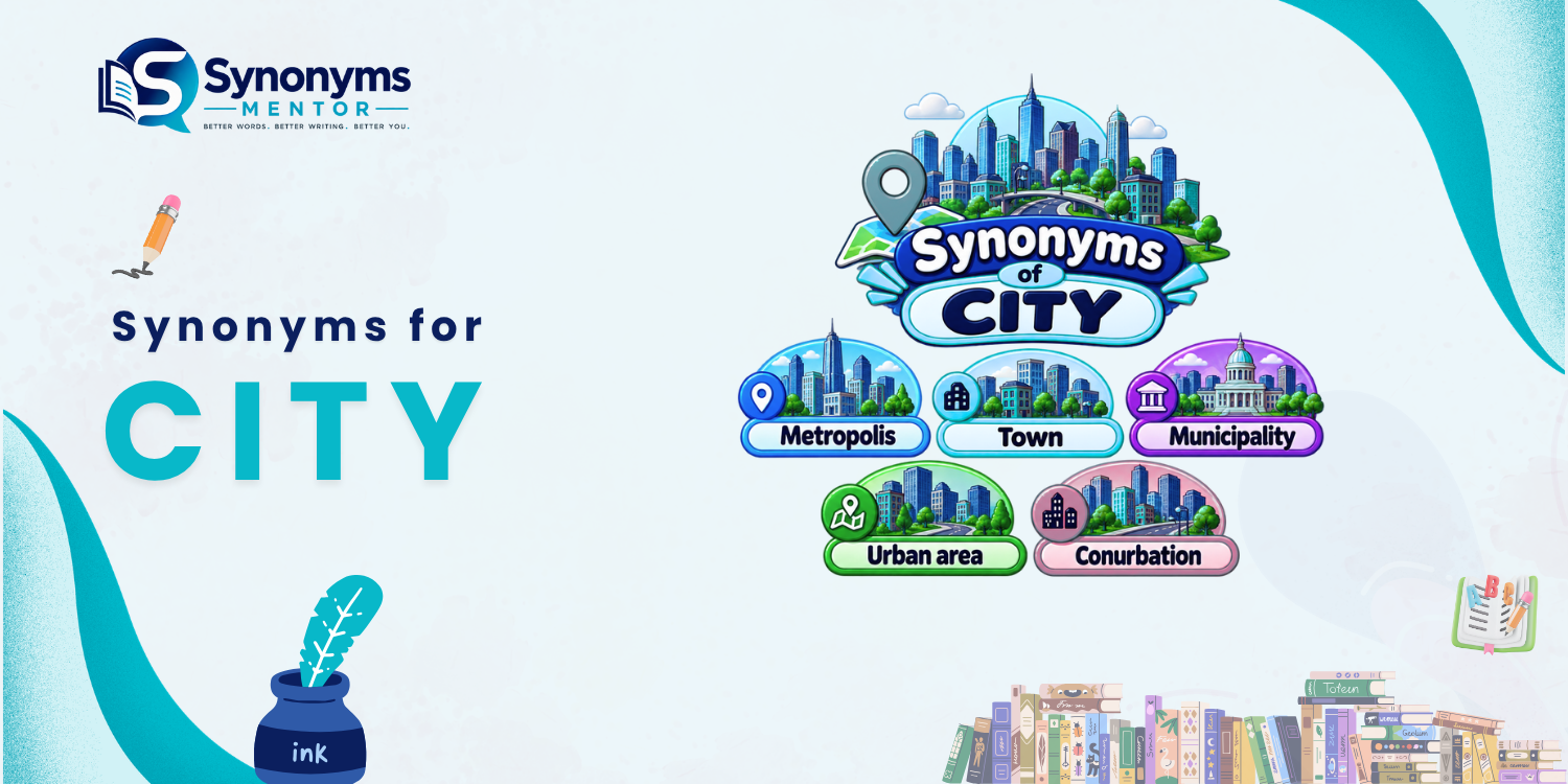 synonyms of city