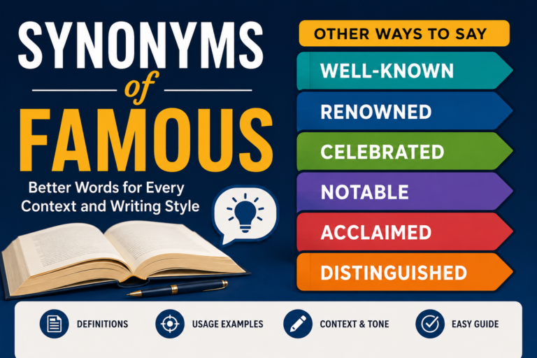 synonyms of famous