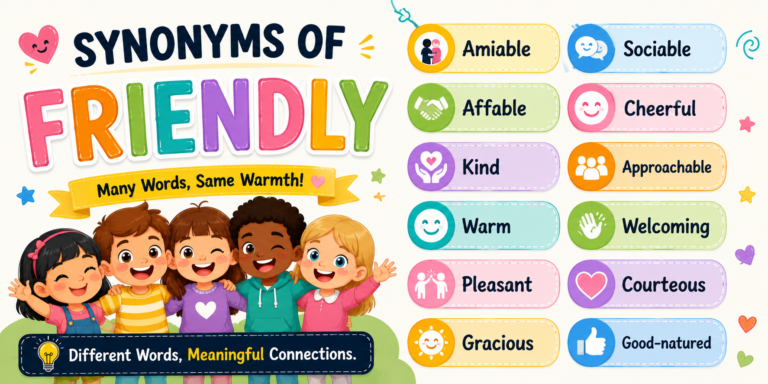 Synonyms of Friendly