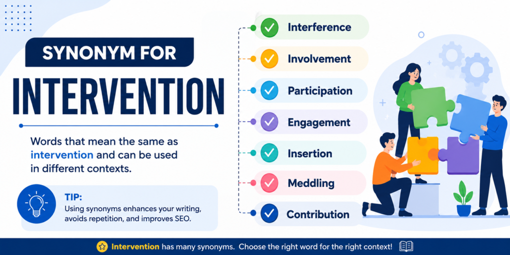 synonyms for intervention