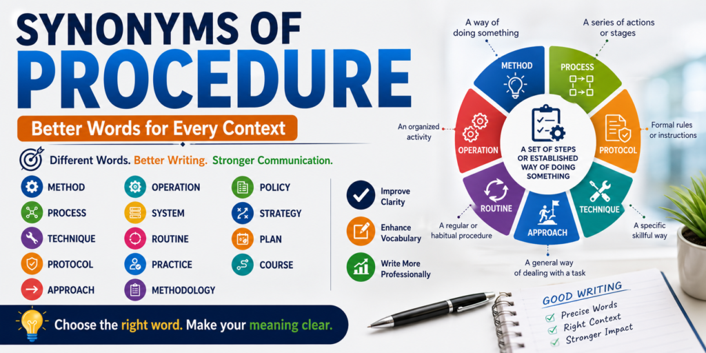 synonyms of procedure
