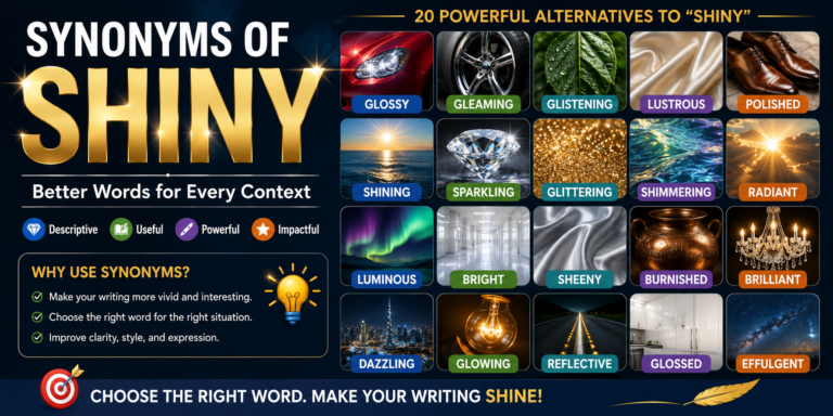 synonyms for shiny