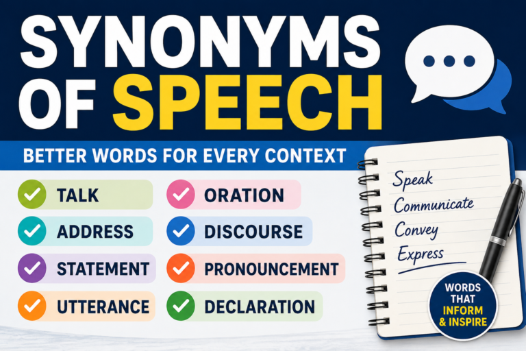 synonyms of speech