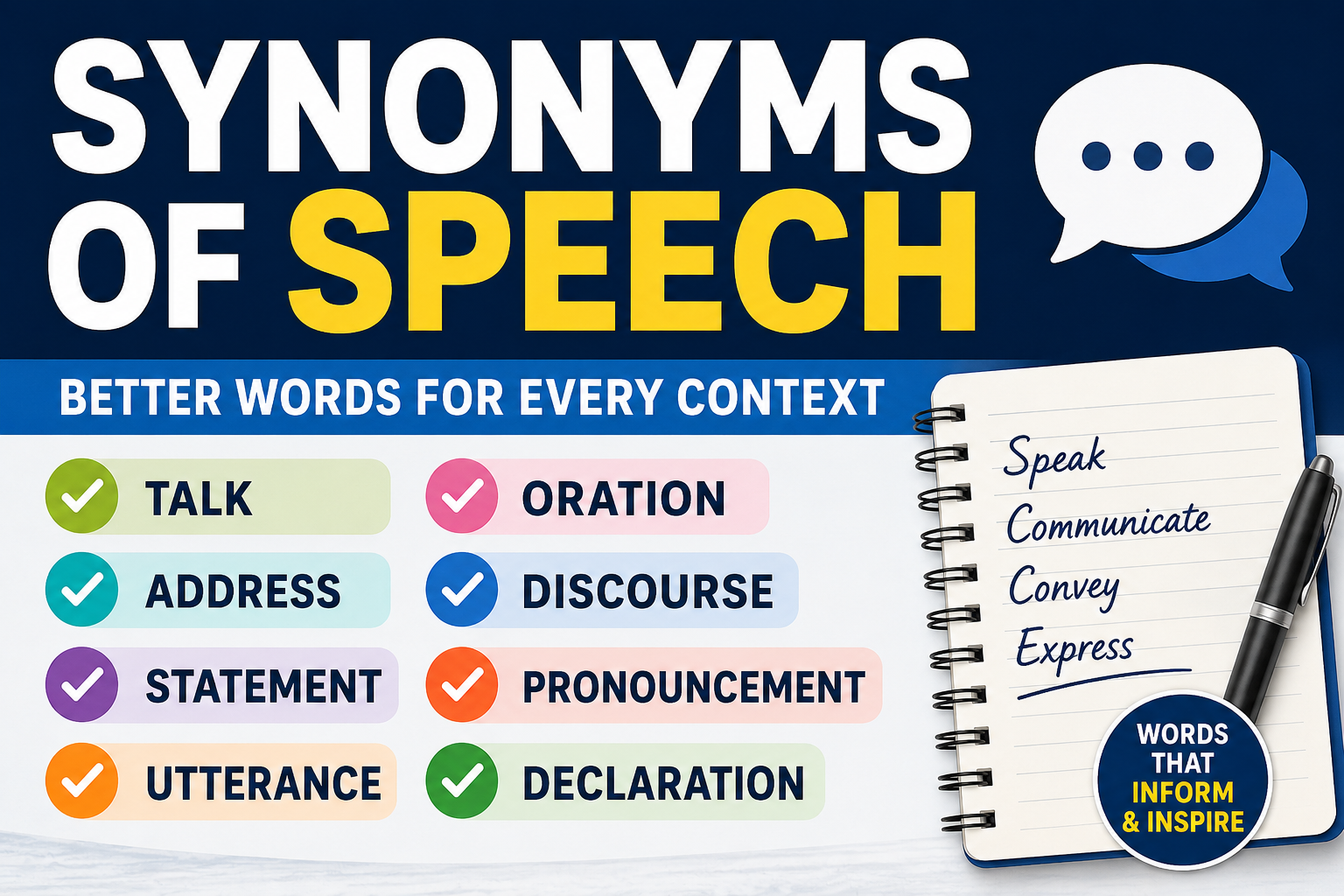 synonyms of speech