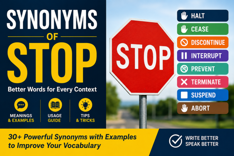 synonyms of stop