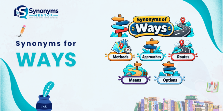 synonyms of ways