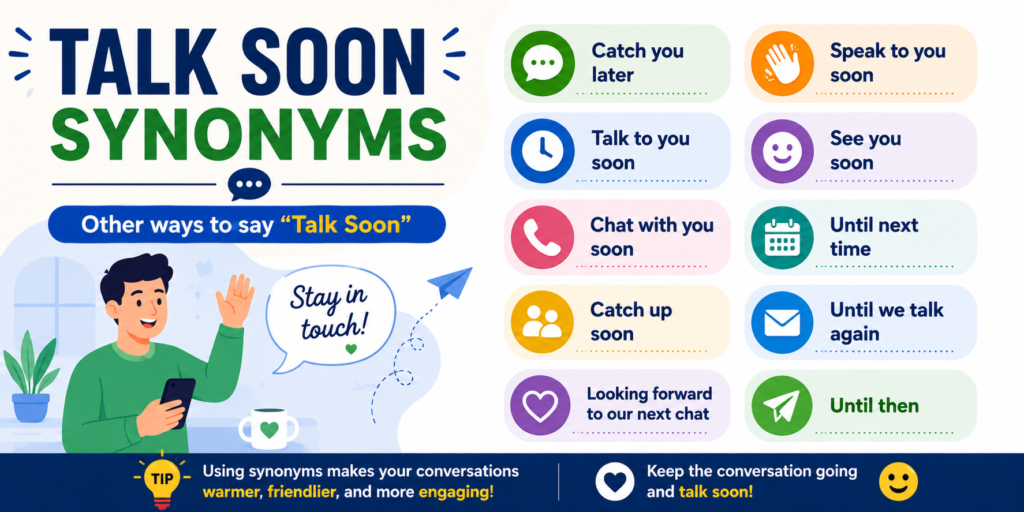 Talk Soon Synonyms