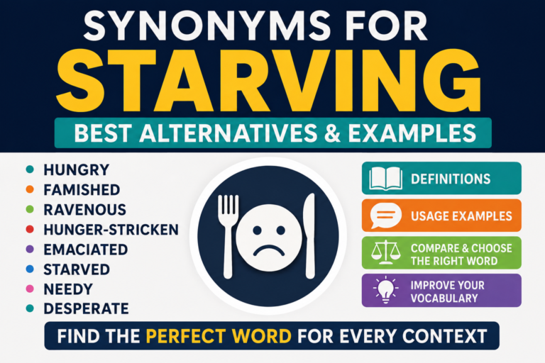 synonyms for starving