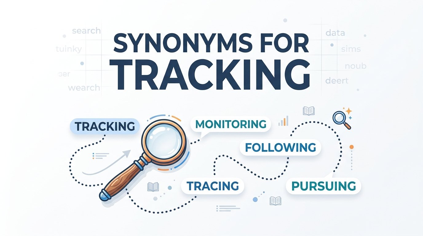 synonyms for tracking
